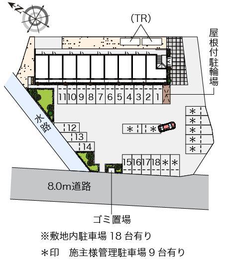 ラプラス(11424)の駐車配置図