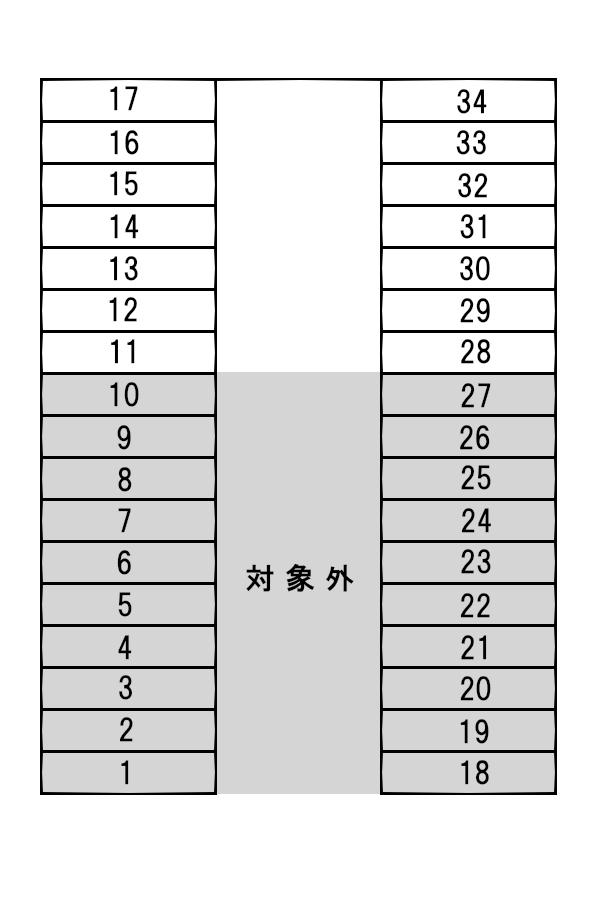 諸江Ｈ・Ｋパーキングの駐車配置図