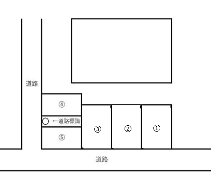 南大通月極駐車場の駐車配置図