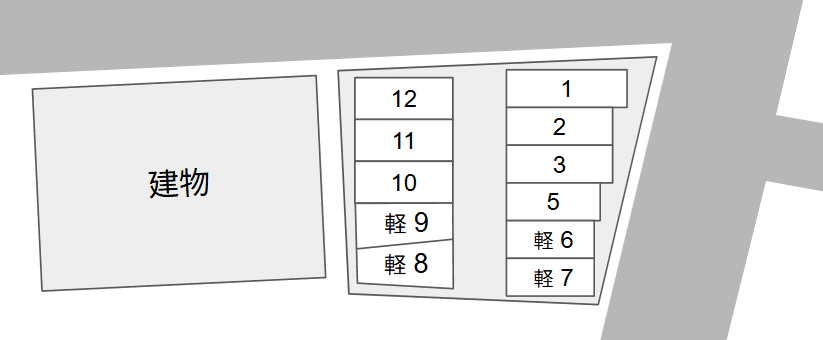 Ｂｅ－２駐車場の駐車配置図