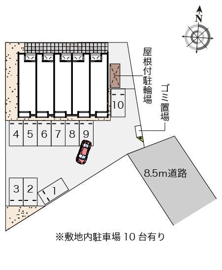 ミランダアルカディア草木(57242)の駐車配置図