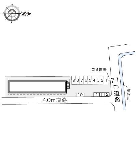 眉山南(18601)の駐車配置図