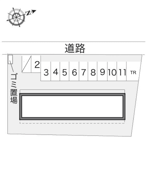 レインボーⅡ(10321)の駐車配置図