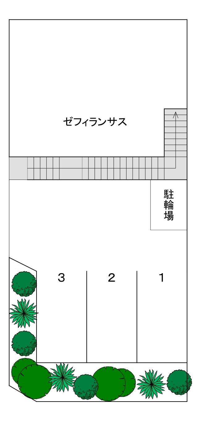 ゼフィランサスの駐車配置図