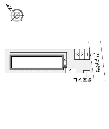 シェル　ガーデン(22349)の駐車配置図