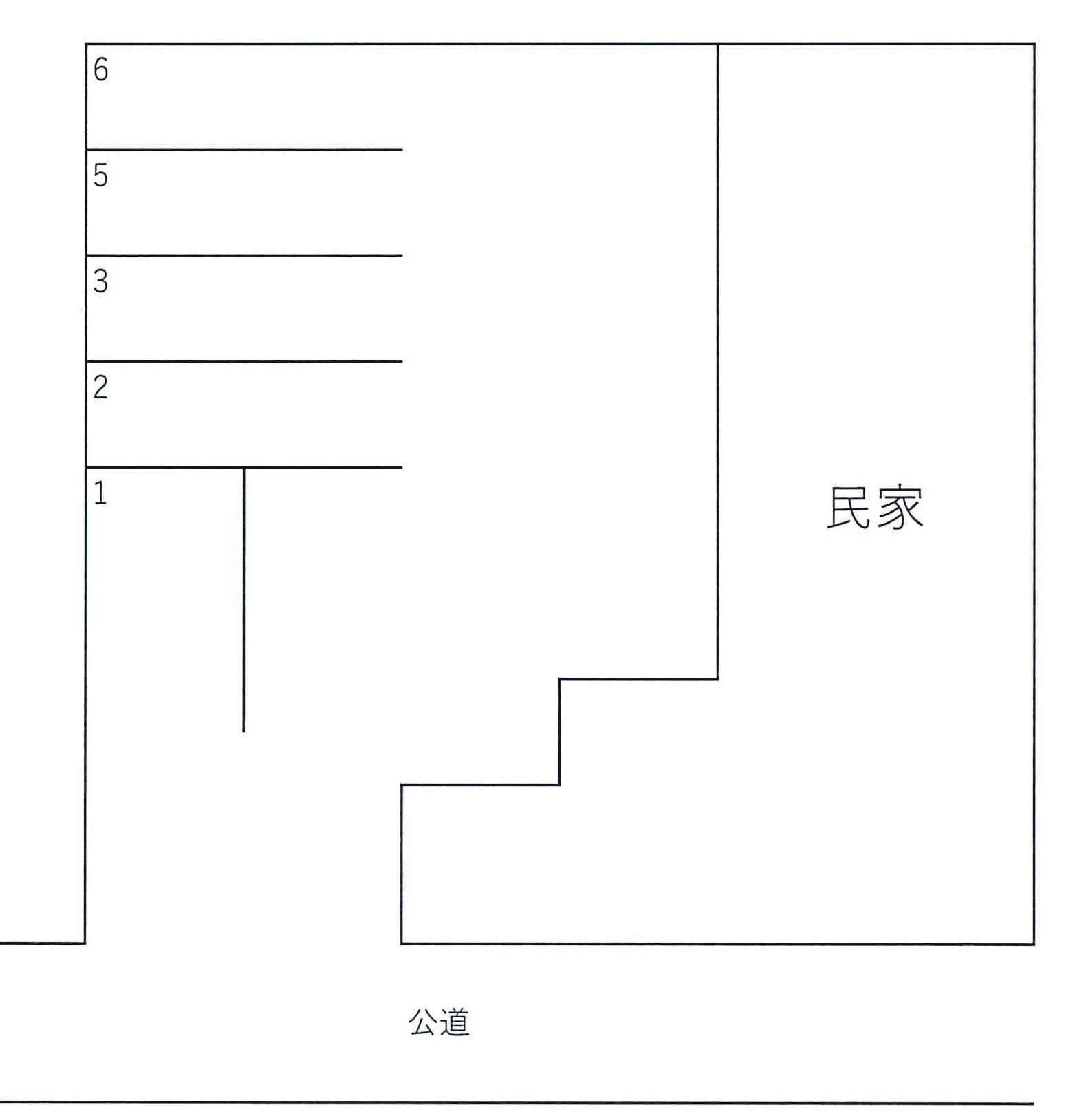 松澤パーキングの駐車配置図