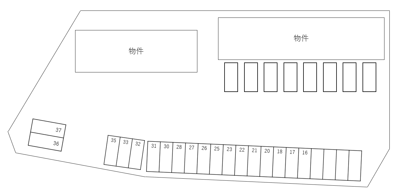 Ｐｒｅｎｄｒｅ　Ａ・Ｂ別駐車場の駐車配置図