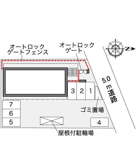 セジュール高槻(36531)の駐車配置図