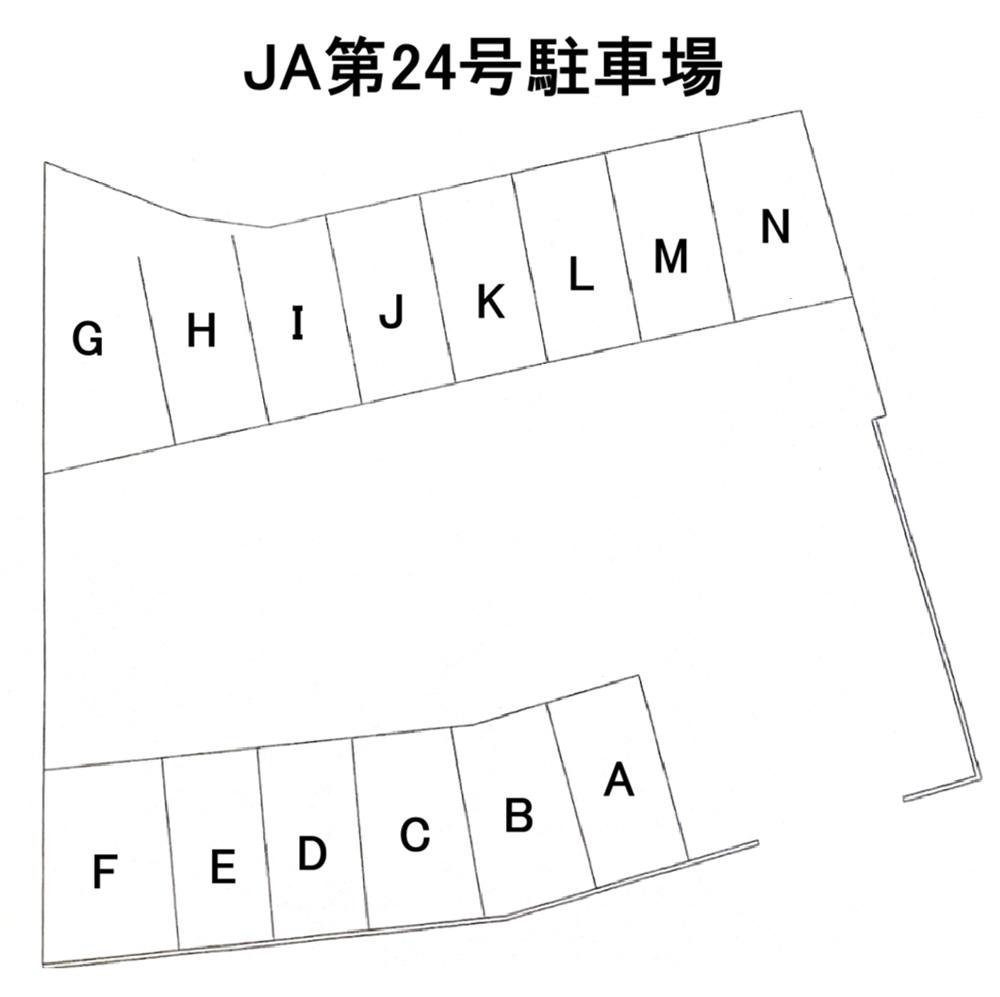 JA第24号駐車場の駐車配置図