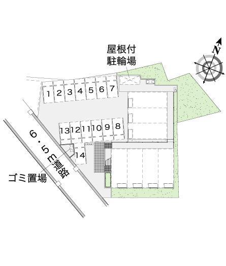 神保原(43256)の駐車配置図