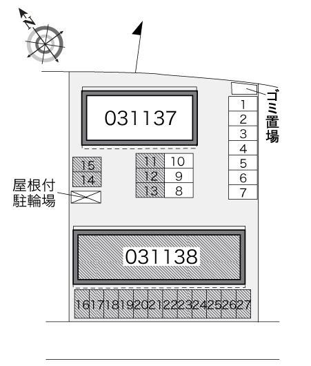 ルピナス(31138)の駐車配置図