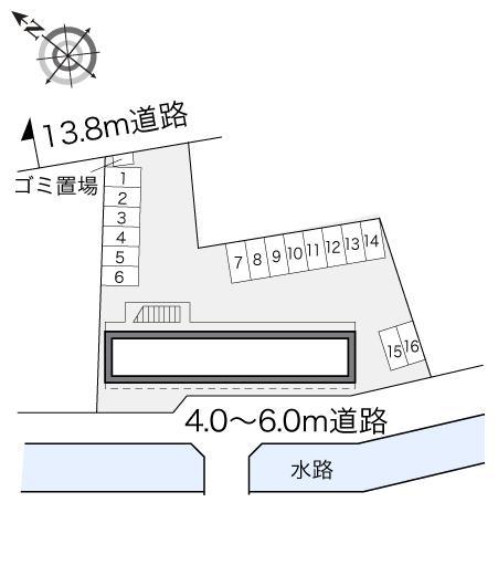ラフィネ(17785)の駐車配置図