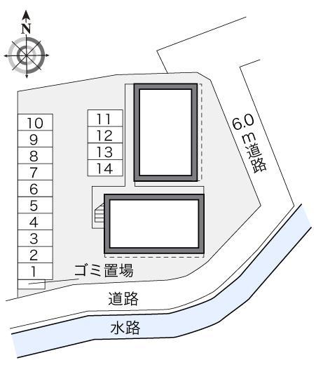 コンフォートＭＹ(22429)の駐車配置図