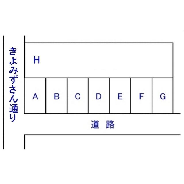 PD音羽町時野駐車場の駐車配置図