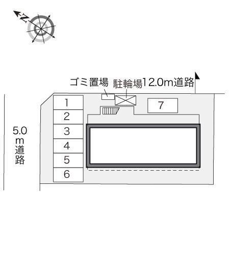 バーディⅢ(24883)の駐車配置図
