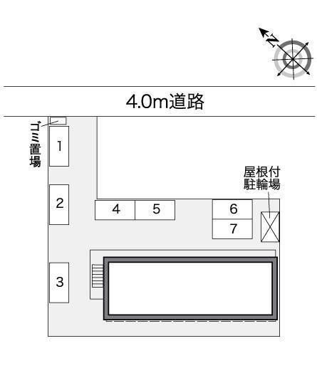 ＯＬＩＶＥ(26724)の駐車配置図