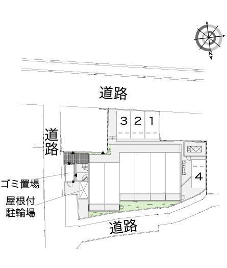前田(42565)の駐車配置図