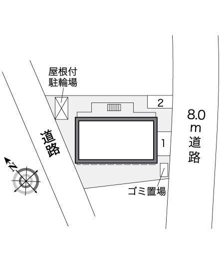 コンフォール　白旗(27267)の駐車配置図