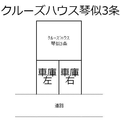 クルーズハウス琴似3条の駐車配置図