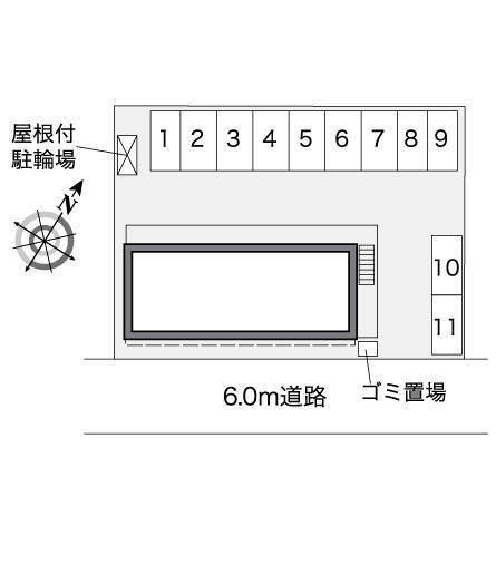 ＣＯＲＡＺＯＮ(38041)の駐車配置図