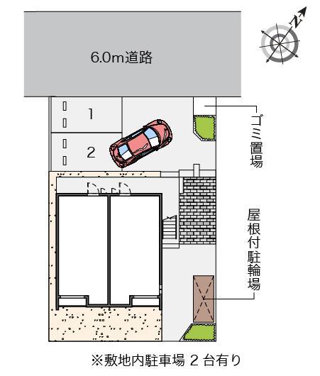 クレイノチェリー(56603)の駐車配置図