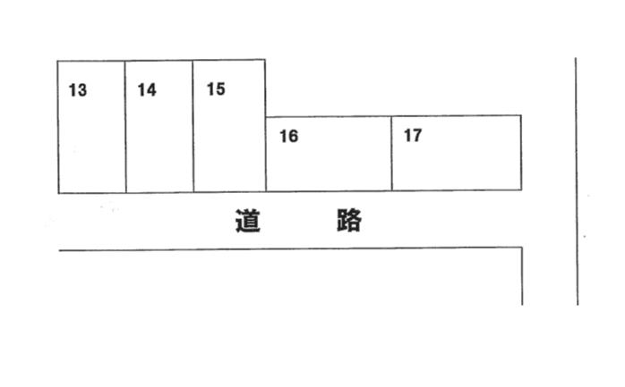 南鶴田155パーキングの駐車配置図