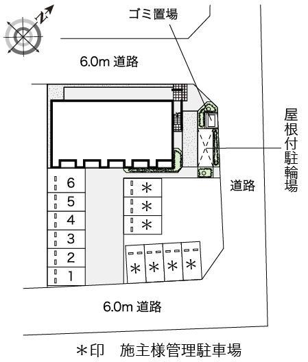 スワンコートⅢ(53809)の駐車配置図