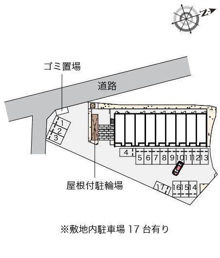 クレイノサンセーズ(55604)の駐車配置図