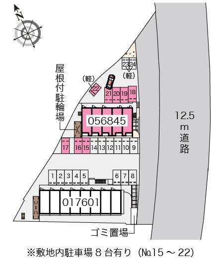 クレイノ青栁(56845)の駐車配置図