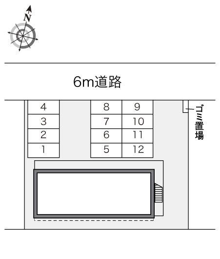 コンフォール(15077)の駐車配置図