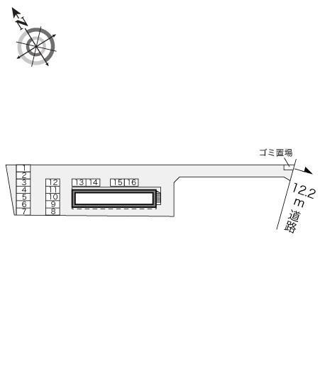 ナツミ(18323)の駐車配置図