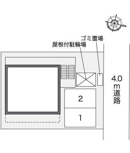 メゾンドソレイユⅡ(42402)の駐車配置図