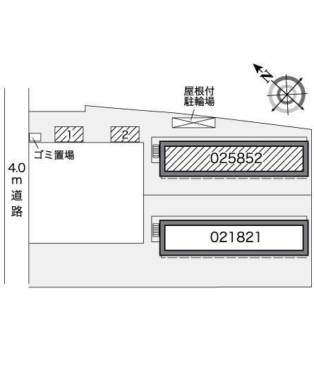 メルベーユＮＳ(25852)の駐車配置図