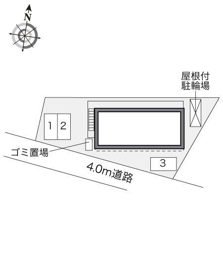 インフィールズ(34014)の駐車配置図