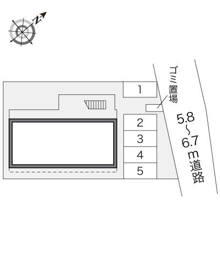クレール(16257)の駐車配置図