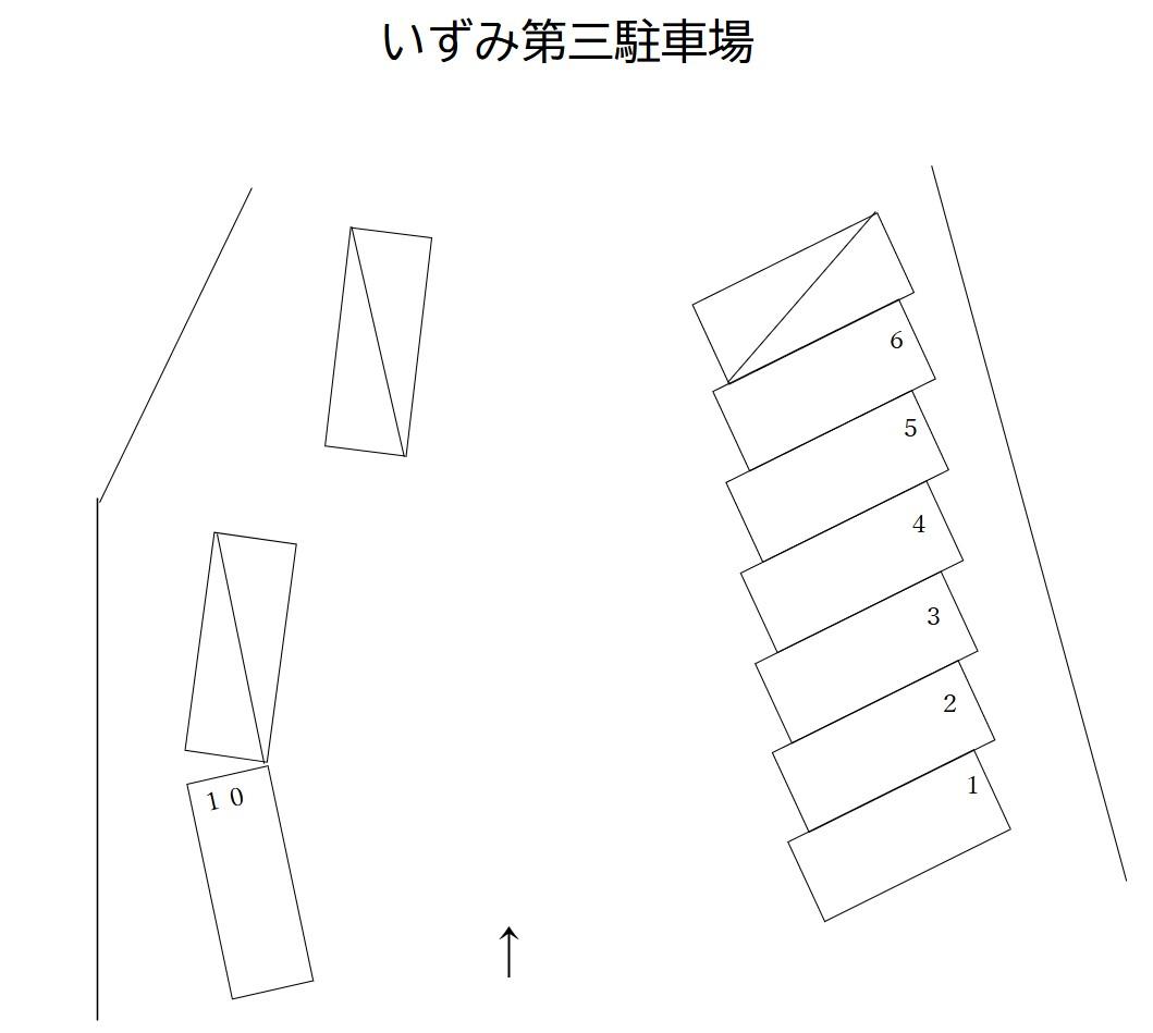 いずみ第３駐車場の駐車配置図