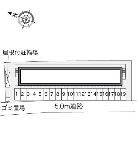 フルール和(31612)の駐車配置図