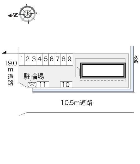 ソレイユ万世(24573)の駐車配置図
