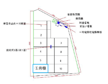 沼津駅前第２の駐車配置図
