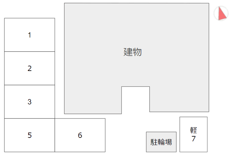 グリーンハイツ、第二グリーンハイツの駐車配置図