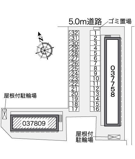 タートル(37809)の駐車配置図