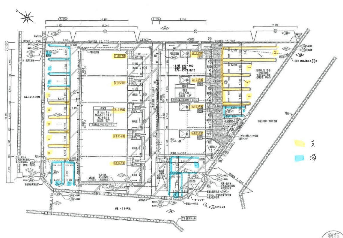 ＧＡＲＴＥＮ Ａの駐車配置図