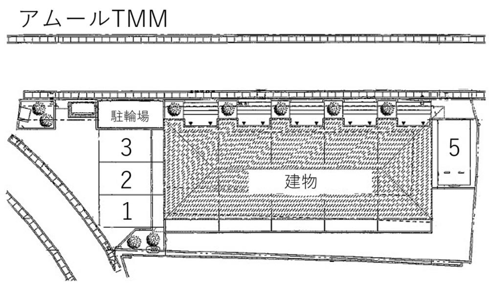 アムールTMMの駐車配置図