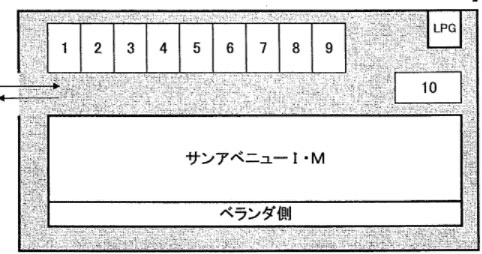 サンアベニューＩ.Ｍの駐車配置図