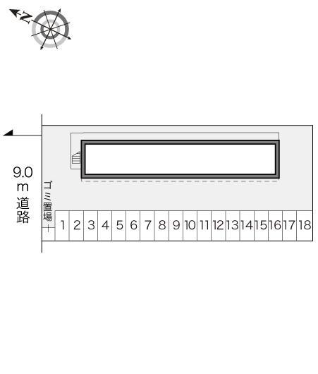 狭山台(17144)の駐車配置図
