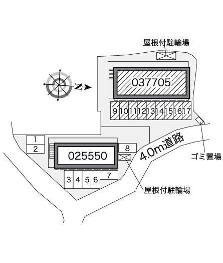 ストリームⅡ(37705)の駐車配置図