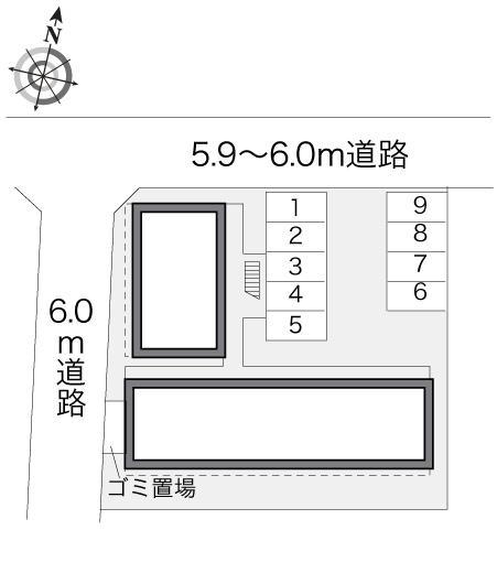 南田園第２(16790)の駐車配置図