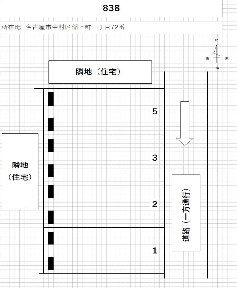 ８３８の駐車配置図