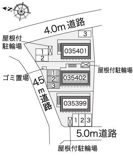ラピスＢ(35402)の駐車配置図