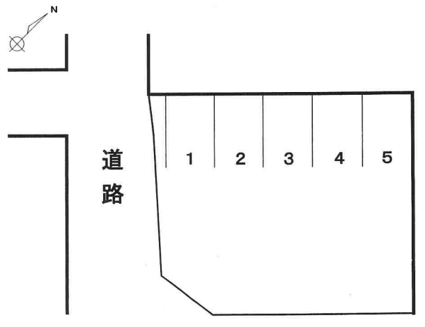 森田駐車場の駐車配置図